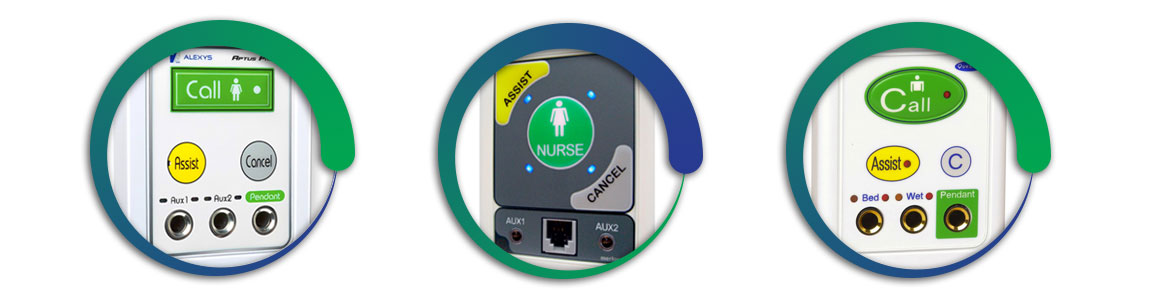 Various Nurse Call Products including Alexys, Merlon and Questek